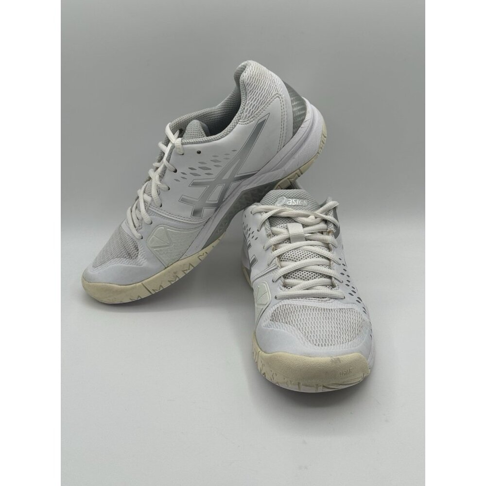 Asics Gel-Challenger 12 Women’s Size 8.5Tennis Court Shoes White Silver 1042A041 - Picture 11 of 13